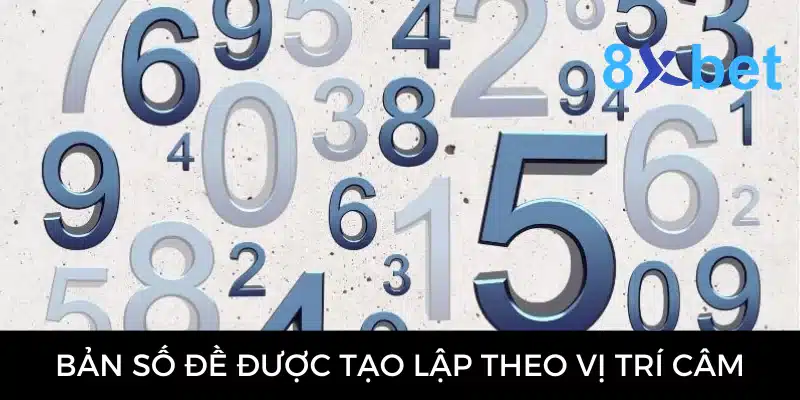 Những chữ số 3D lớn nhỏ xen kẽ tượng trưng cho việc ghép vị trí để tìm cầu lô đẹp